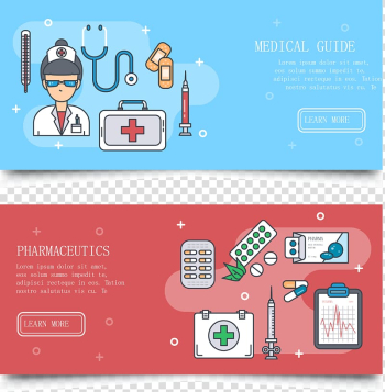 Medicine Health Care, Banner Design Medical Banner Doctor Health Notebook transparent background PNG clipart