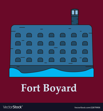 Medieval mediterranean fortress with towers icon vector image Medieval mediterranean fortress with towers icon vector image