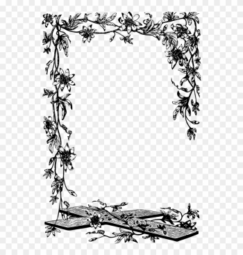 Medium Image - Black And White Tree Frames Png