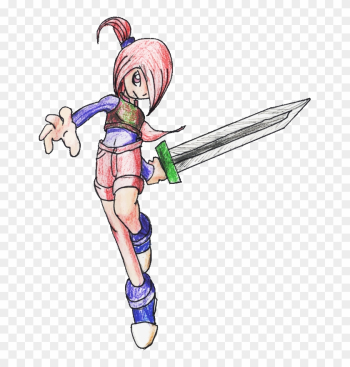 Medium Image - Clipart Warrior Girl