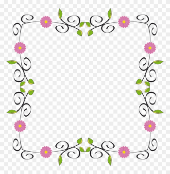 Medium Image - Floral Border Png