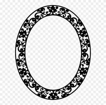 Medium Image - Oval Floral Frame Png