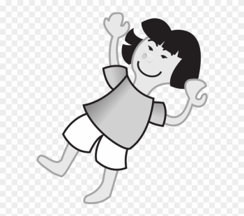 Medium Image - Png Clipart Girl Falling