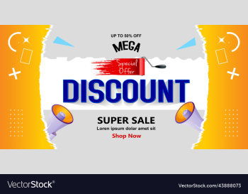 mega discount big sale banner sticker mega discount big sale banner sticker