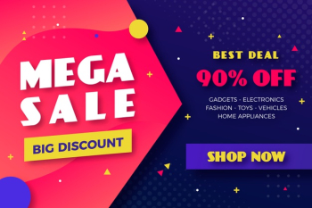 Mega sale discount business background Free Vector Mega sale discount business background Free Vector