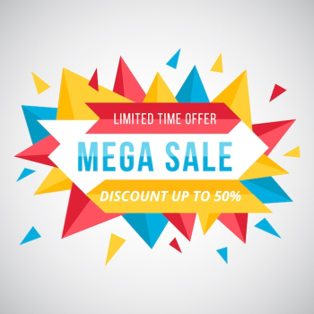 Mega sale logo background Mega sale logo background