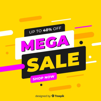 Mega sale shop online sales promotion Free Vector Mega sale shop online sales promotion Free Vector