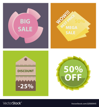 Mega sale with upto 50 discount offer creative vector image