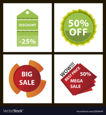 Mega sale with upto 50 discount offer creative vector image