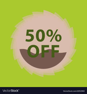 Mega sale with upto 50 discount offer creative vector image