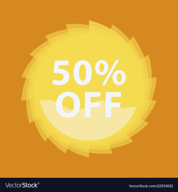 Mega sale with upto 50 discount offer creative vector image