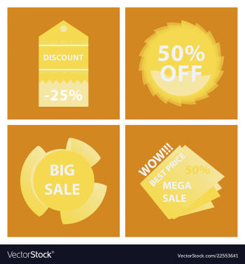 Mega sale with upto 50 discount offer creative vector image
