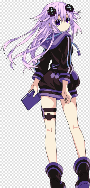 Megadimension Neptunia VII Hyperdevotion Noire: Goddess Black Heart Hyperdimension Neptunia U: Action Unleashed Video game Fairy Fencer F, purple heart transparent background PNG clipart