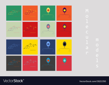 Melatonin hormone molecule in humans it plays a vector image Melatonin hormone molecule in humans it plays a vector image