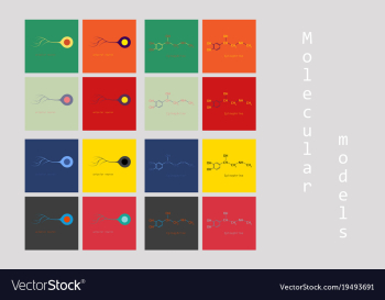 Melatonin hormone molecule in humans it plays a vector image Melatonin hormone molecule in humans it plays a vector image