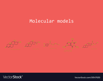 Melatonin hormone molecule in humans it plays a vector image Melatonin hormone molecule in humans it plays a vector image