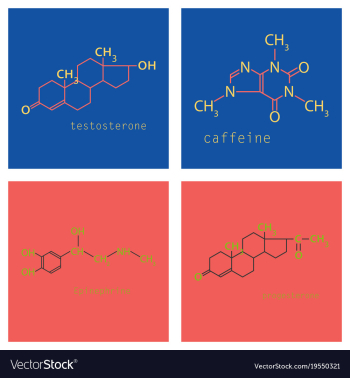 Melatonin hormone molecule in humans it plays a vector image Melatonin hormone molecule in humans it plays a vector image