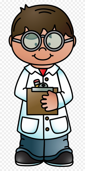 Melonheads Clipart - Teacher - Scientist Taking Notes Clipart