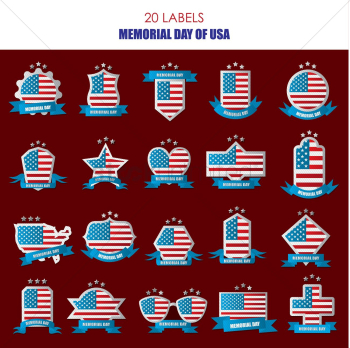 Memorial day labels Memorial day labels