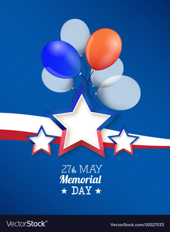 Memorial day vector image Memorial day vector image