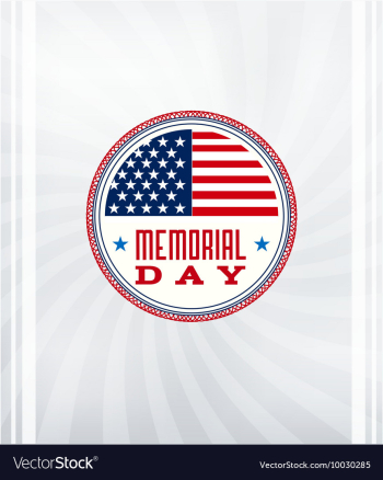 Memorial day vector image Memorial day vector image