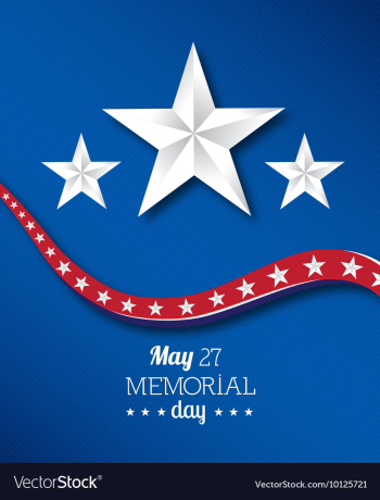 Memorial day vector image Memorial day vector image