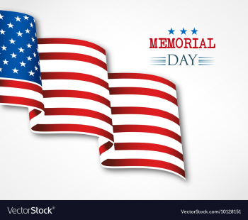 Memorial day vector image Memorial day vector image
