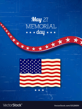 Memorial day vector image Memorial day vector image