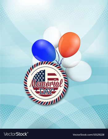 Memorial day vector image Memorial day vector image