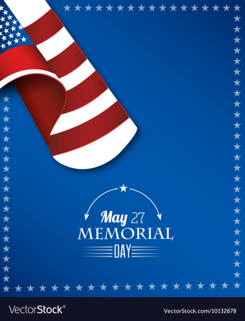 Memorial day vector image Memorial day vector image