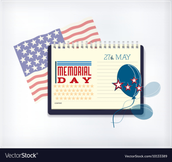 Memorial day vector image Memorial day vector image
