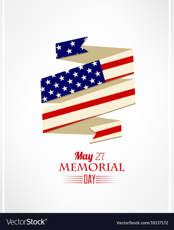 Memorial day vector image Memorial day vector image