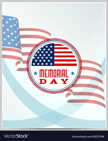 Memorial day vector image Memorial day vector image