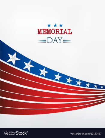 Memorial day vector image Memorial day vector image