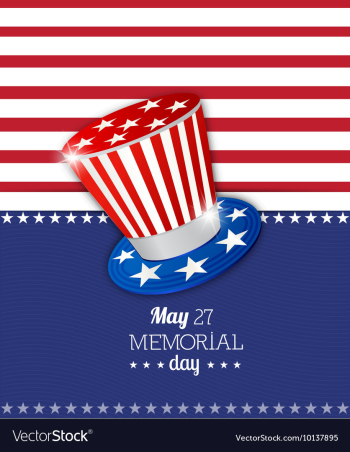 Memorial day vector image Memorial day vector image