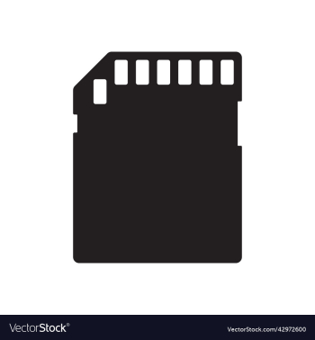 memory card or micro sd card solid icon memory card or micro sd card solid icon