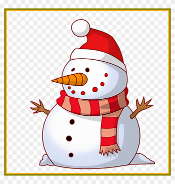 Memory Clipart Concept - Merry Christmas Snowman Clipart