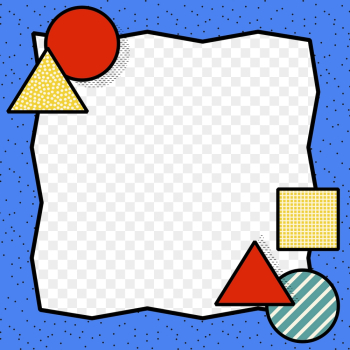 Memphis 90&rsquo;s pattern png frame, | Free PNG - rawpixel
