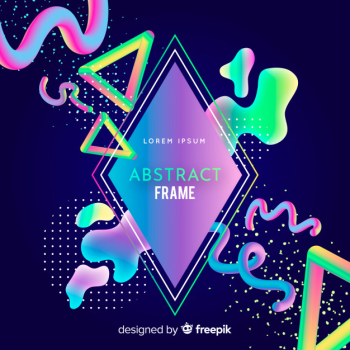 Memphis Abstract Frame Memphis Abstract Frame