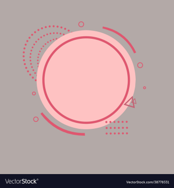 memphis pink round text banner memphis pink round text banner