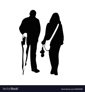 men and woman silhouettes walking men and woman silhouettes walking