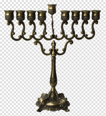 Menorah Hanukkah Mezuzah Gift Jewish ceremonial art, gift transparent background PNG clipart