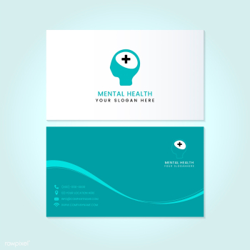 Mental health psychiatrist name card mockup v.. | Free stock vector - 519448 Mental health psychiatrist name card mockup v.. | Free stock vector - 519448