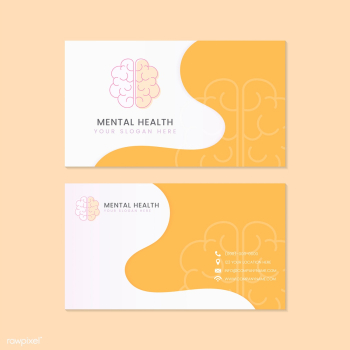Mental health psychiatrist name card mockup v.. | Free stock vector - 519466 Mental health psychiatrist name card mockup v.. | Free stock vector - 519466