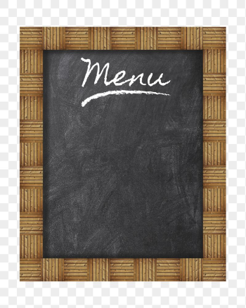 Menu chalkboard png sticker, transparent | Free PNG - rawpixel