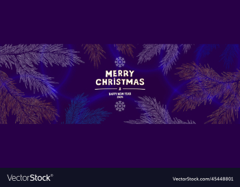 merry christmas and happy new year 2024 banner