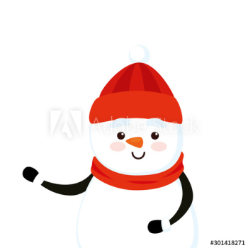 merry christmas cute snowman character design merry christmas cute snowman character design