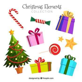 Merry christmas elements