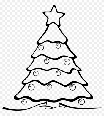 Merry Christmas Images Black And White - Christmas Trees To Draw