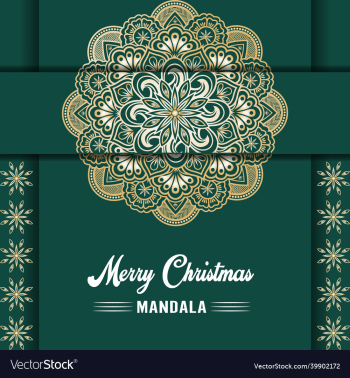 merry christmas mandala background with ornamental merry christmas mandala background with ornamental